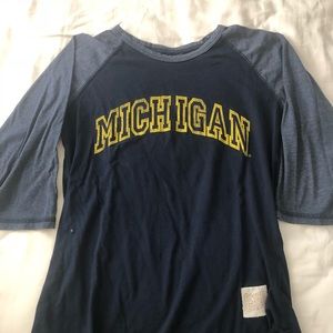 Michigan baseball tee